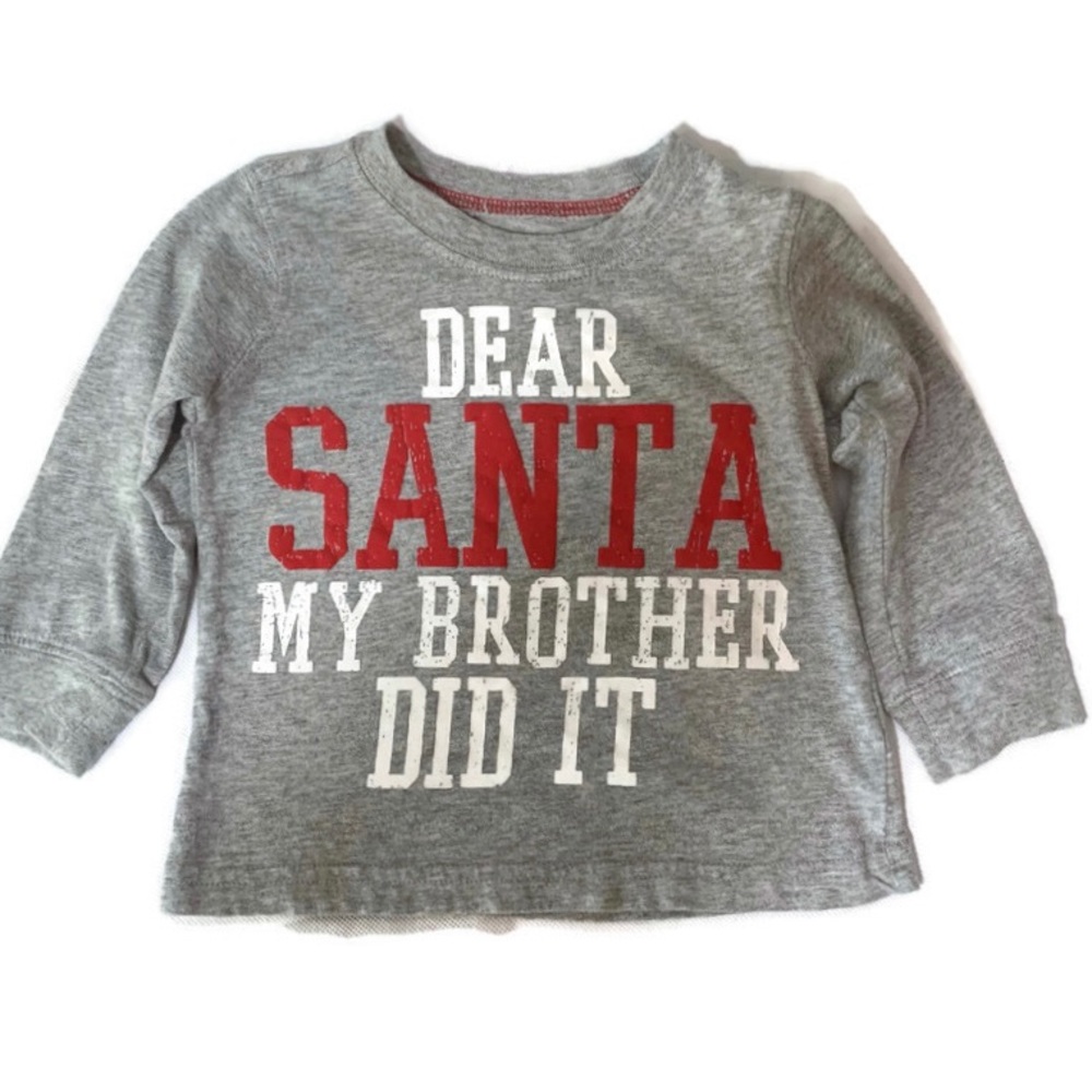 Carters T-Shirt Dear Santa My Brother Did It